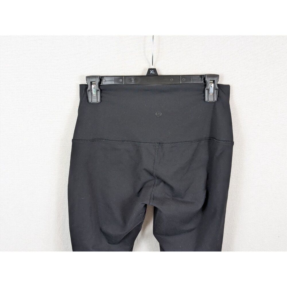 Lululemon High Waisted Mesh Calf Leggings Black Women's Size 8 - Picture 6 of 13
